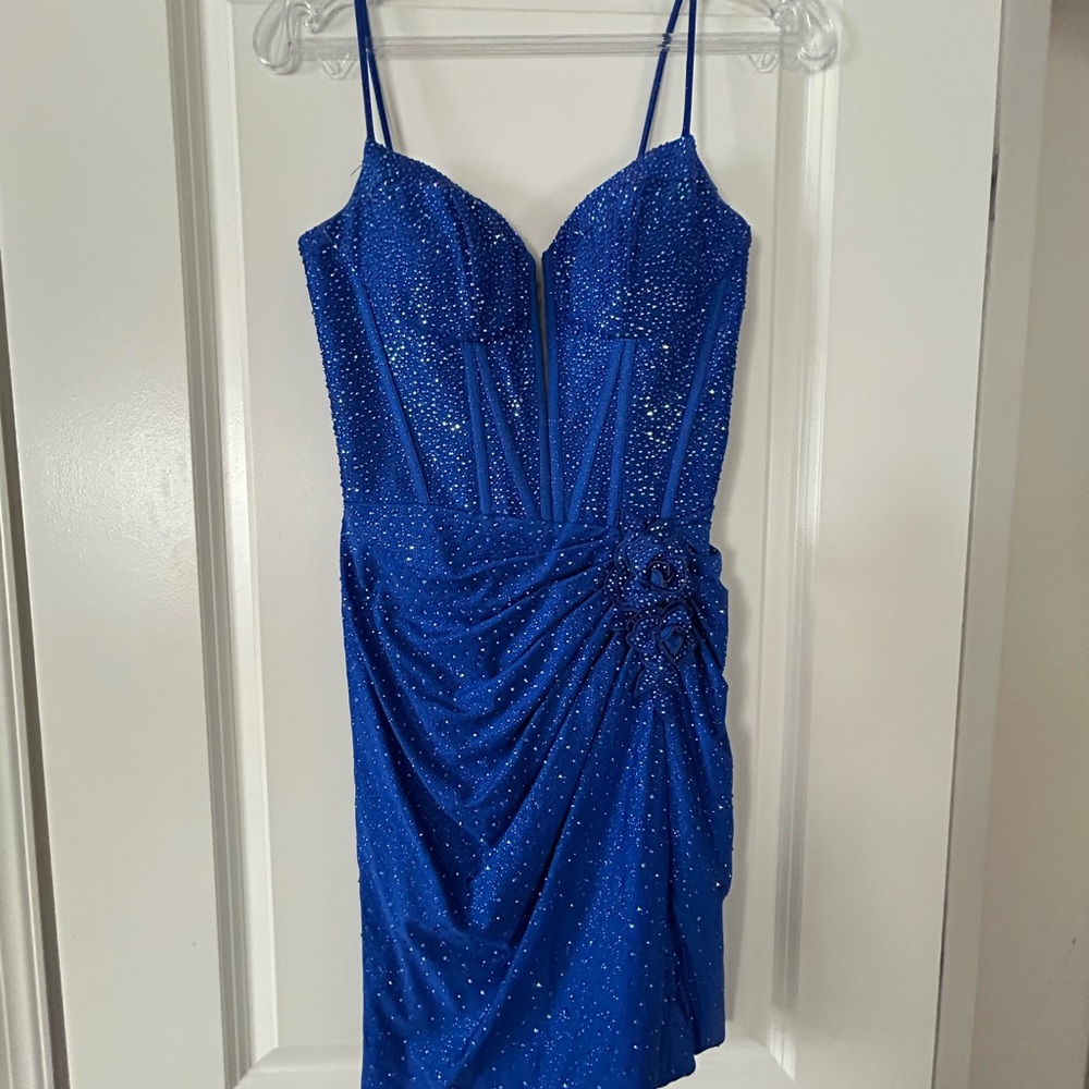 Blue Sequin Dress